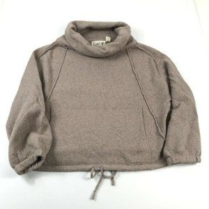 Anthropologie Field of Flower Womens Sweater Knit Cowl Neck Pullover Pink Large